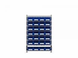 Стеллаж для пластиковых лотков ДВК SORTEX двухсторонний 1500x1000x800.03