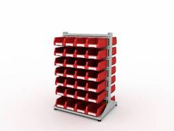 Стеллаж для пластиковых лотков ДВК SORTEX двухсторонний 1500x1000x800.03