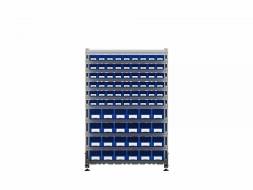 Стеллаж для пластиковых лотков ДВК SORTEX двухсторонний 1500x1000x800.04
