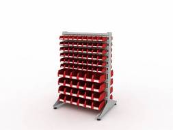 Стеллаж для пластиковых лотков ДВК SORTEX двухсторонний 1500x1000x800.04