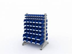 Стеллаж для пластиковых лотков ДВК SORTEX двухсторонний 1500x1000x800.06