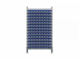 Стеллаж для пластиковых лотков ДВК SORTEX двухсторонний 1800x1000x800.01