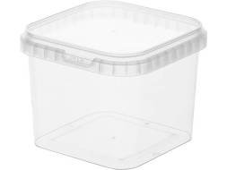 Ведро пластиковое квадратное, 1 л [3676]