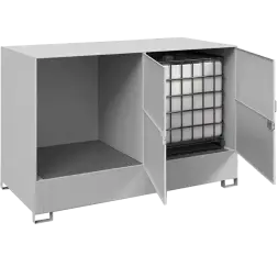 Шкаф с поддоном для 2 еврокубов 1785x2695x1305 [12537]