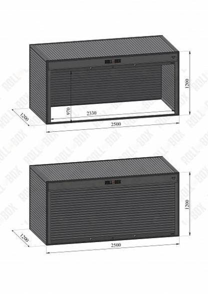Шкаф роллетный ROLL‑BOX DESIGN 12.250.120-V2