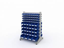 Стеллаж для пластиковых лотков ДВК SORTEX двухсторонний 1500x1000x800.05