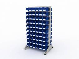 Стеллаж для пластиковых лотков ДВК SORTEX двухсторонний 1800x1000x800.02