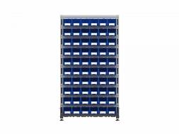 Стеллаж для пластиковых лотков ДВК SORTEX двухсторонний 1800x1000x800.02