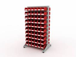 Стеллаж для пластиковых лотков ДВК SORTEX двухсторонний 1800x1000x800.02