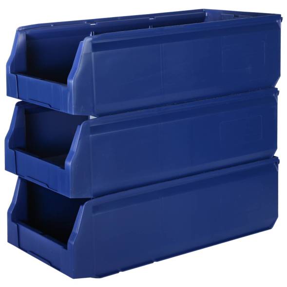 Складской лоток для метизов, мелочей и деталей Logic Store®, 500х225х150 мм, синий [12.405]