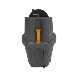 Торфяной туалет Rostok с термосиденьем черный гранит