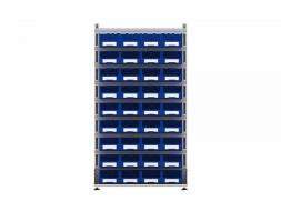 Стеллаж для пластиковых лотков ДВК SORTEX двухсторонний 1800x1000x800.03