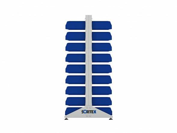 Стеллаж для пластиковых лотков ДВК SORTEX двухсторонний 1800x1000x800.03