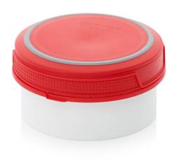 Банка 0,3 л с внутренней крышкой, красная