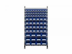 Стеллаж для пластиковых лотков ДВК SORTEX двухсторонний 1800x1000x800.04