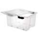 Контейнер с крышкой и клипсами Rox Box Original, 120 л, 740x565x410 мм, прозрачный