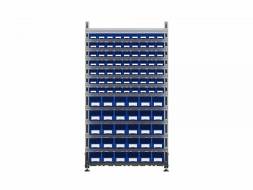 Стеллаж для пластиковых лотков ДВК SORTEX двухсторонний 1800x1000x800.05