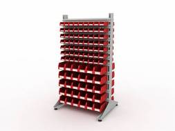 Стеллаж для пластиковых лотков ДВК SORTEX двухсторонний 1800x1000x800.05
