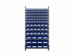 Стеллаж для пластиковых лотков ДВК SORTEX двухсторонний 1800x1000x800.06