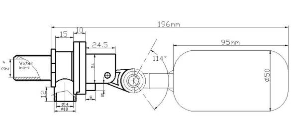 Поплавковый клапан 1/2&quot;
