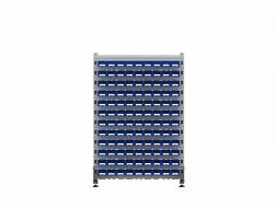 Стеллаж для пластиковых лотков ДВК SORTEX односторонний 1500x1000x450.01