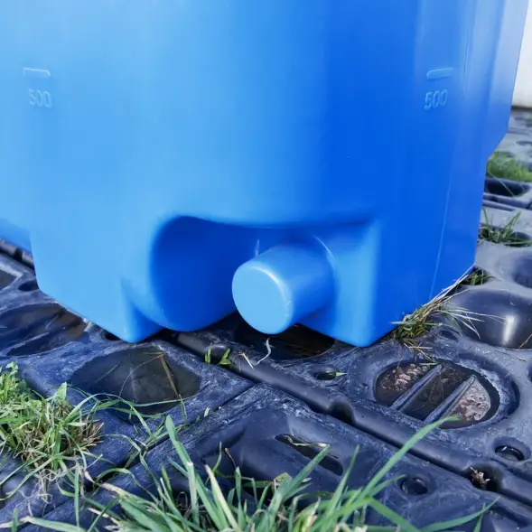 Емкость ST 2000л с патрубками 100мм под плотность до 1.2 г/см3 синяя