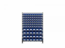Стеллаж для пластиковых лотков ДВК SORTEX односторонний 1500x1000x450.04