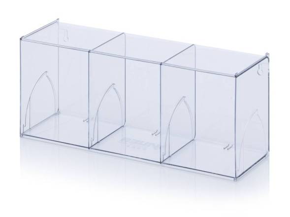 Прозрачные модули из опрокидываемых ящиков прозрачный KM 3 60 x 19,7 x 24 см