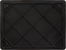 Ящик пластиковый перфорированный, 410×315×180 мм, 23 л, черный [302-Б2]