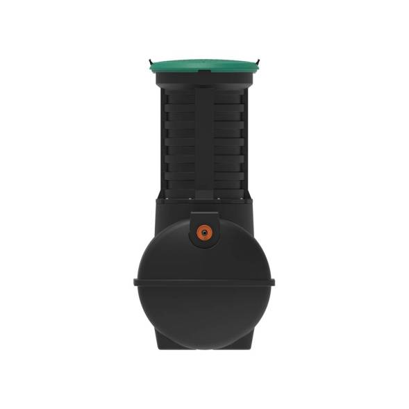 Автономная канализация Rostok Ground 4 с горловиной 1000 мм и принудительным отведением, 1800л, черный [001.1500.899.000]