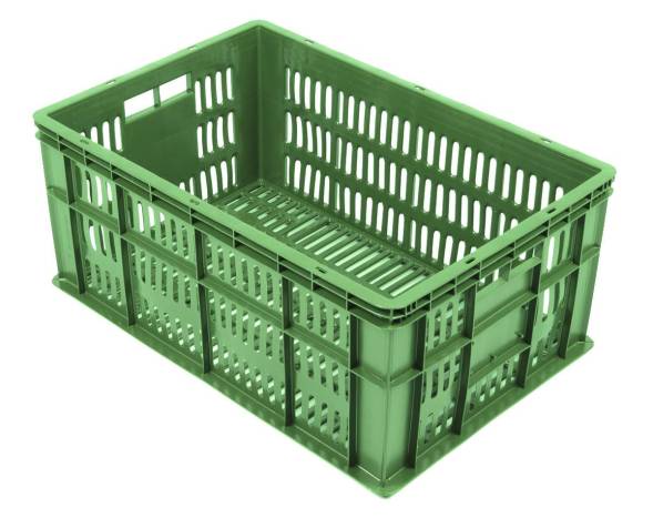Пластиковый ящик под овощи 600х400х260 перфорированный