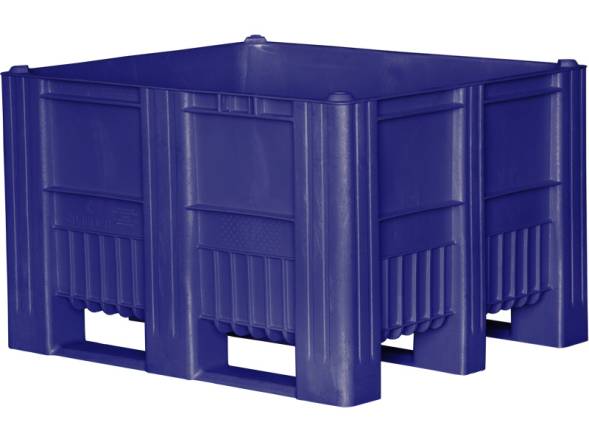Крупногабаритный сплошной пластиковый контейнер на полозьях C-Box, 1200х1000х740 мм, синий [C-Box 1210 S (740)] 