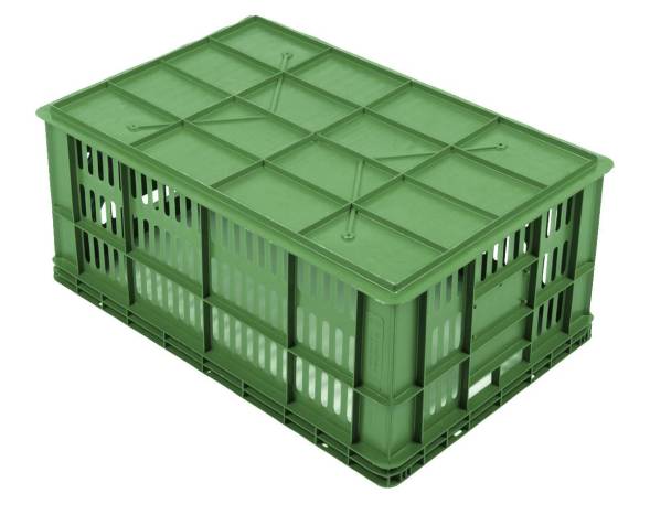 Пластиковый ящик под овощи 600х400х260 с перфорацией стенок