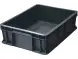 Ящик пластиковый сплошной, 400×300×120 мм, 10.6 л, серый [701.03.02]