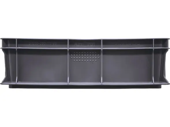 Ящик пластиковый сплошной, 400×300×120 мм, 10.6 л, серый [701.03.02]