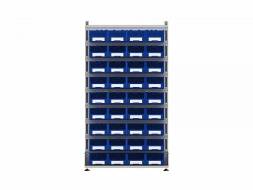 Стеллаж для пластиковых лотков ДВК SORTEX односторонний 1800x1000x450.03