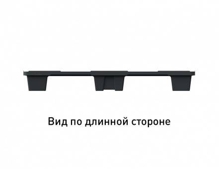 Паллет (поддон) пластиковый перфорированный на ножках, 1200х1000х135 мм, серый [02.112.91]