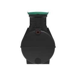 Автономная канализация Rostok Ground 8 с горловиной 600 мм и принудительным отведением, 3500 л, черный [504.3000.899.003]