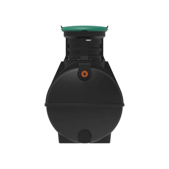 Автономная канализация Rostok Ground 8 с горловиной 600 мм и принудительным отведением, 3500 л, черный [504.3000.899.003]