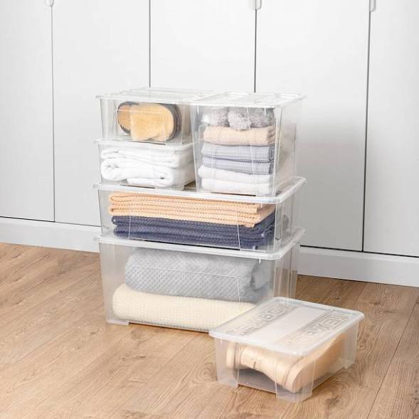 Ящик универсальный TEX-BOX 28л, бесцветный