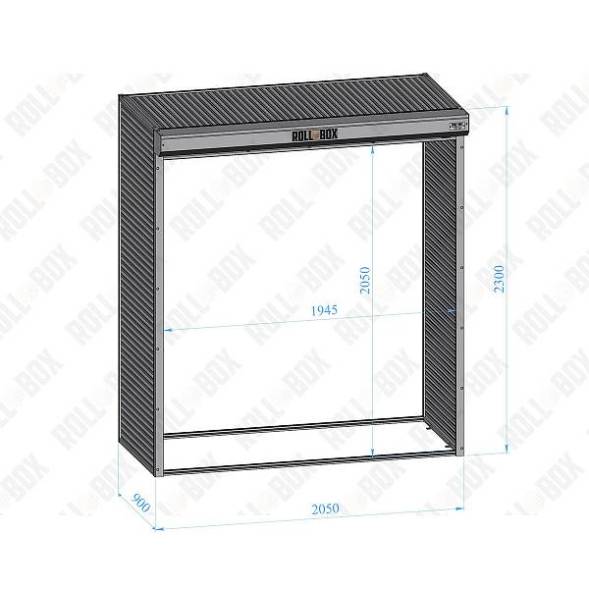Шкаф уличный ROLL‑BOX DESIGN-VILLAGE 23.205.090-V1 (№1)