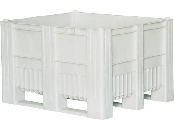 Крупногабаритный сплошной пластиковый контейнер на полозьях Big Box, 1200х1000х740 мм, синий [12001000740-00] 