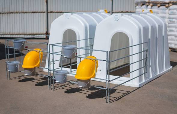 Стенка боковая вольера домика для телят оцинкованная