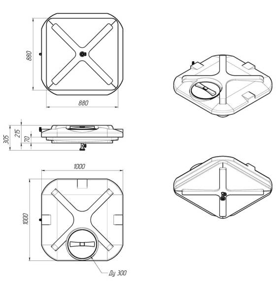 Бак для душа Rostok 110