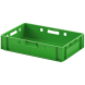  Ящик пластиковый сплошной Е1 (евроформат) морозостойкий, 600х400х120 мм, зеленый [12.421.70.R]