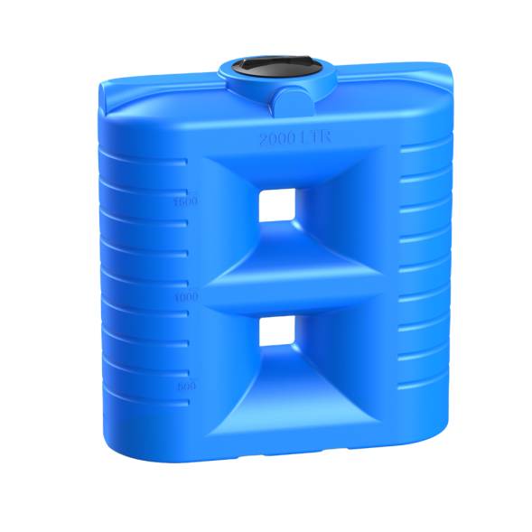 Емкость пластиковая прямоугольная для хранения воды, жидкостей и дизельного топлива, 2000 л, синий [TSN2000S13]