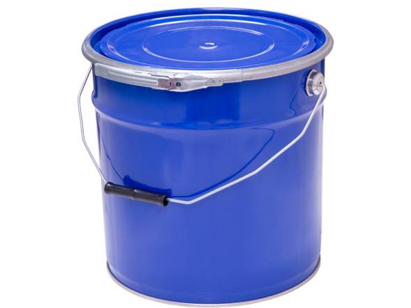 Ведро металлическое, 18 л, крышка-обруч, синий [2096]