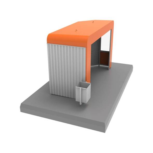 Павильон остановочный мод. 1, 3700x1500x2430 мм