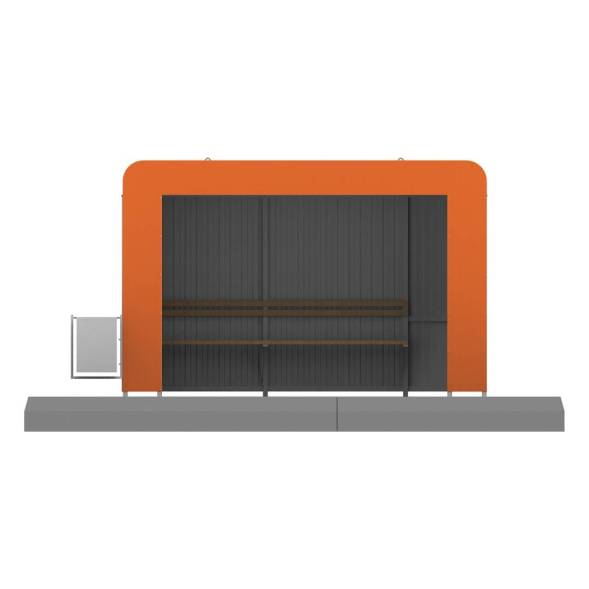 Павильон остановочный мод. 1, 3700x1500x2430 мм