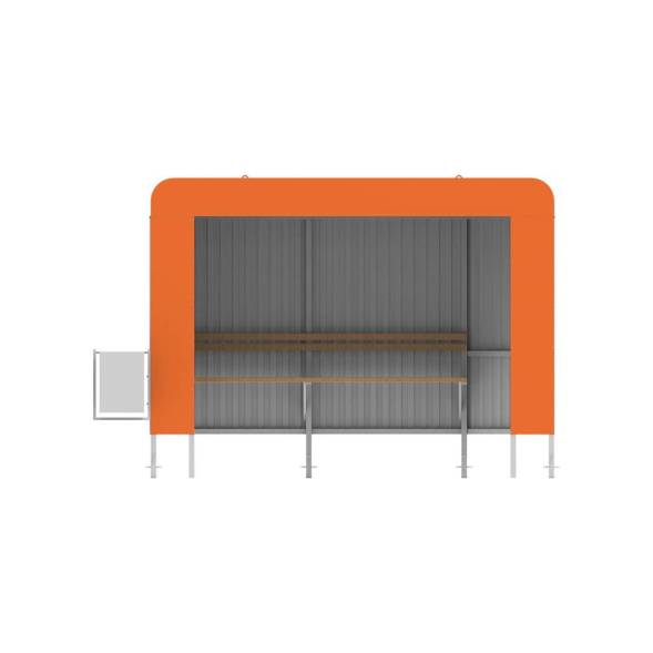 Павильон остановочный мод. 1, 3700x1500x2430 мм